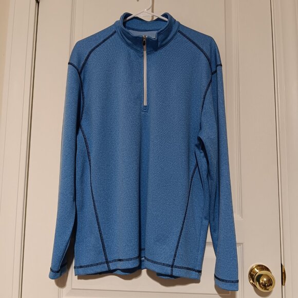 Pair of Men's PEBBLE BEACH quarter zip pullovers MED. with co-ordinating Visor - Picture 7 of 13